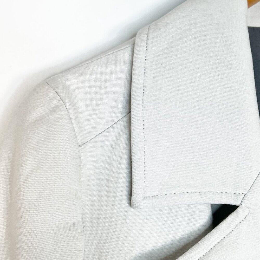 Halogen Cream & Grey Striped Jacket Coat - Picture 9 of 16